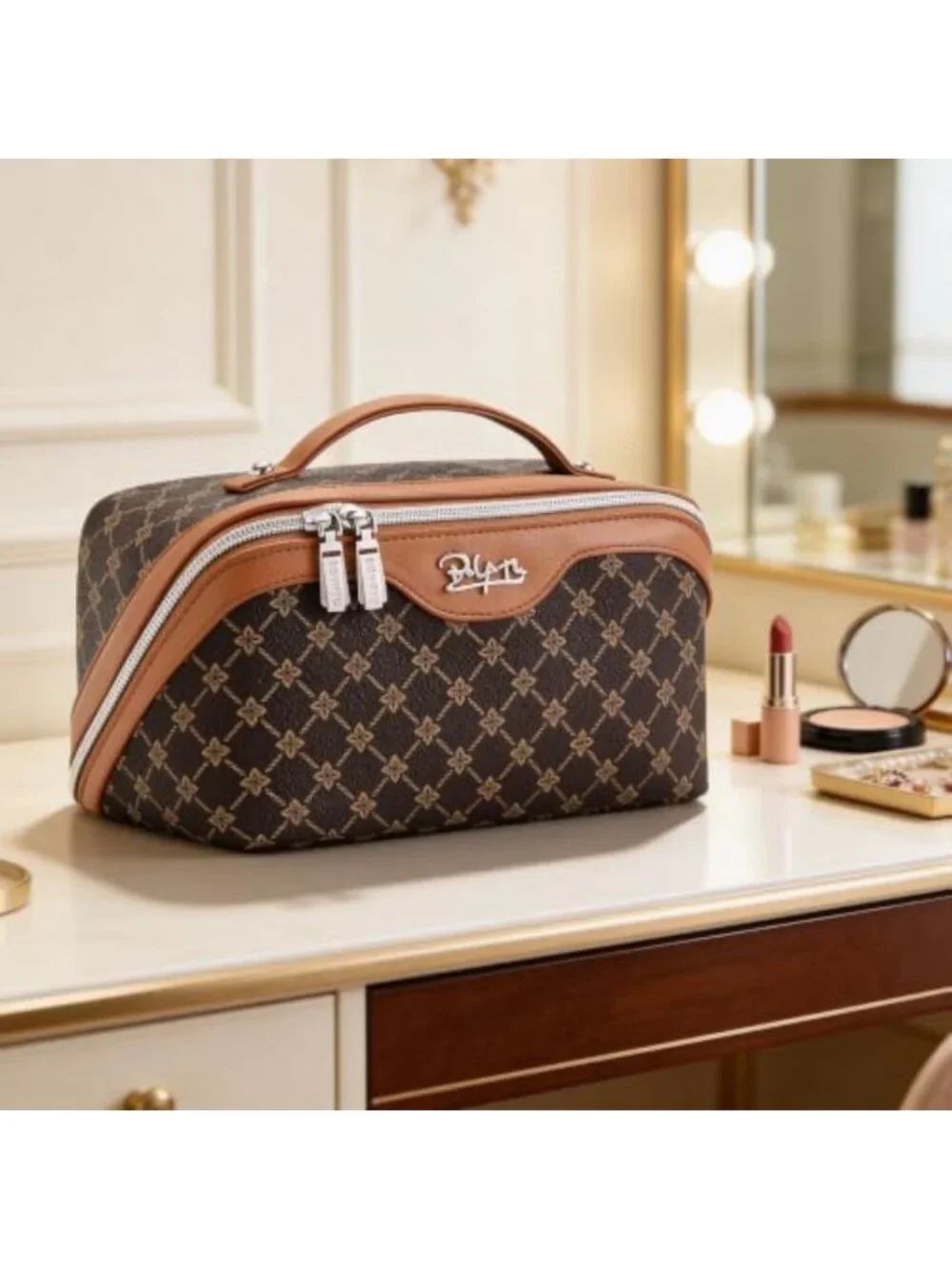 3-Piece Travel Makeup Bag Set for Women | Stylish Cosmetic Organizer & Storage